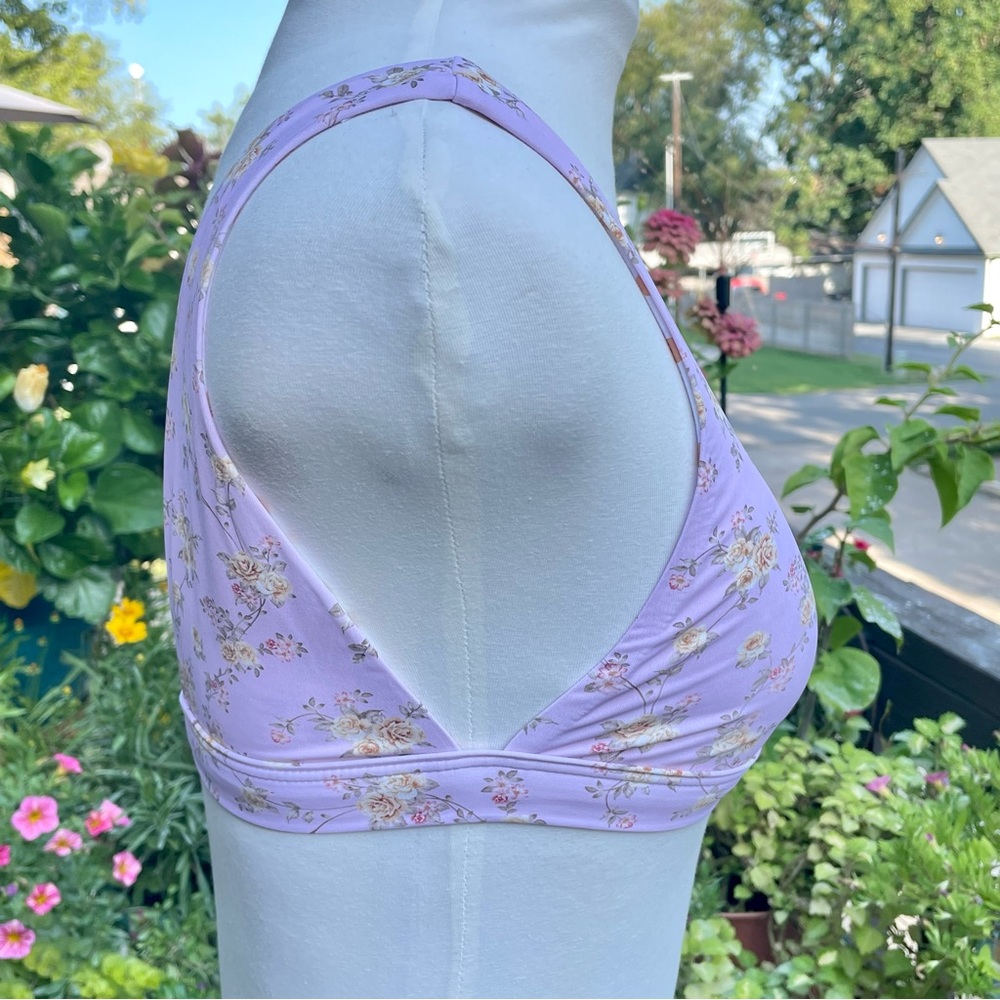 Dippin’ Daisy’s 2 Piece Bikini Pink Floral and Tan Both Pieces Size Small - Picture 11 of 16